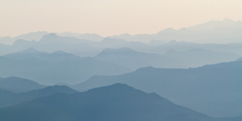 Cascade Range In Morning Light